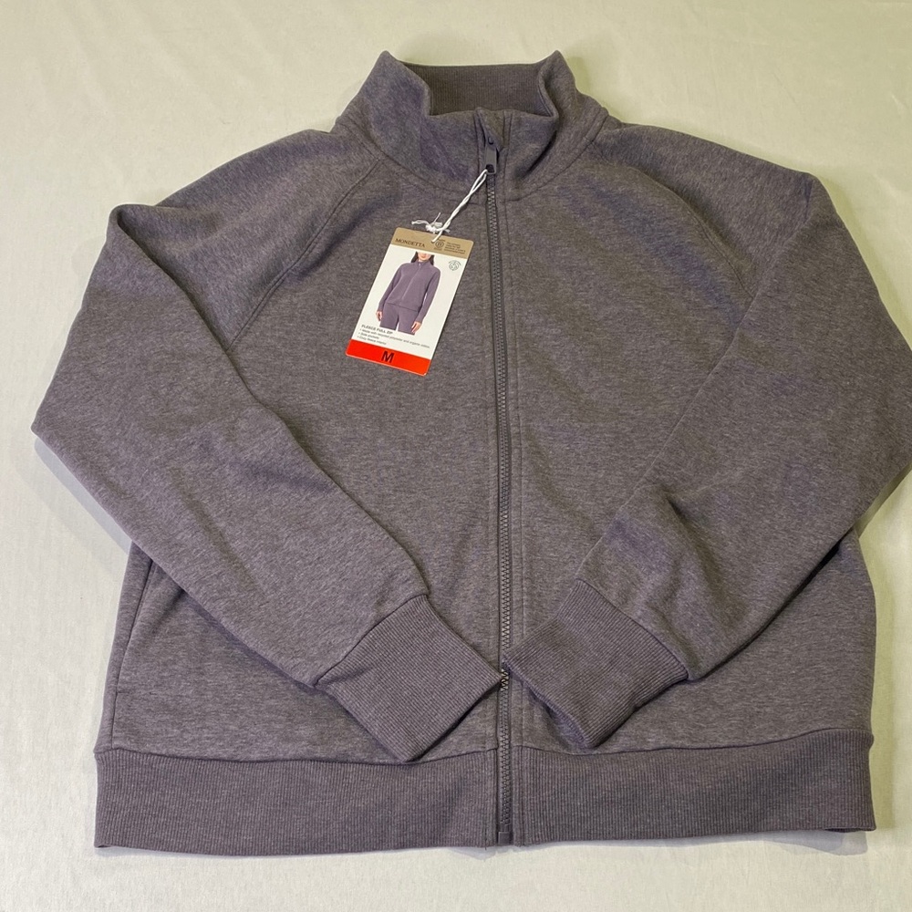 Mondetta Purple Full-Zip Fleece Jacket